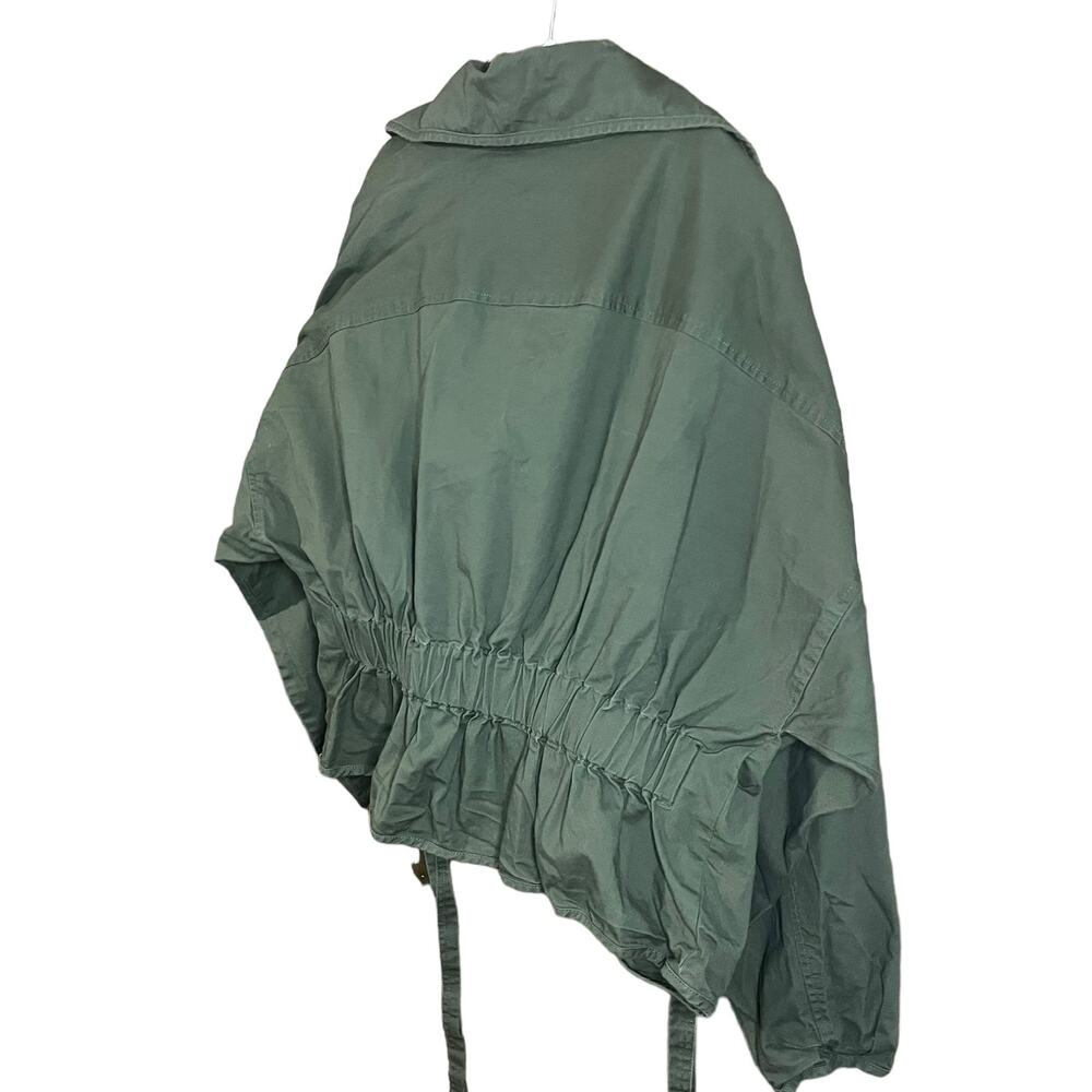 Clearance - Mare Mare by Anthropologie Green Military Style Jacket Size Large - Picture 4 of 5